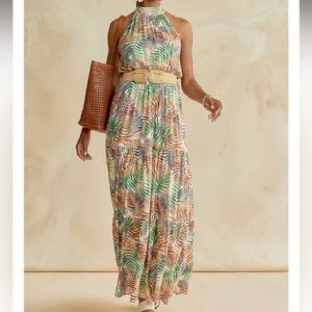 SMALL FRANCESCA’S MI AMI TROPICAL SUMMER MAXI DRESS NWT